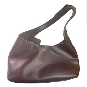 Coach Dark Brown Leather Hobo Bag